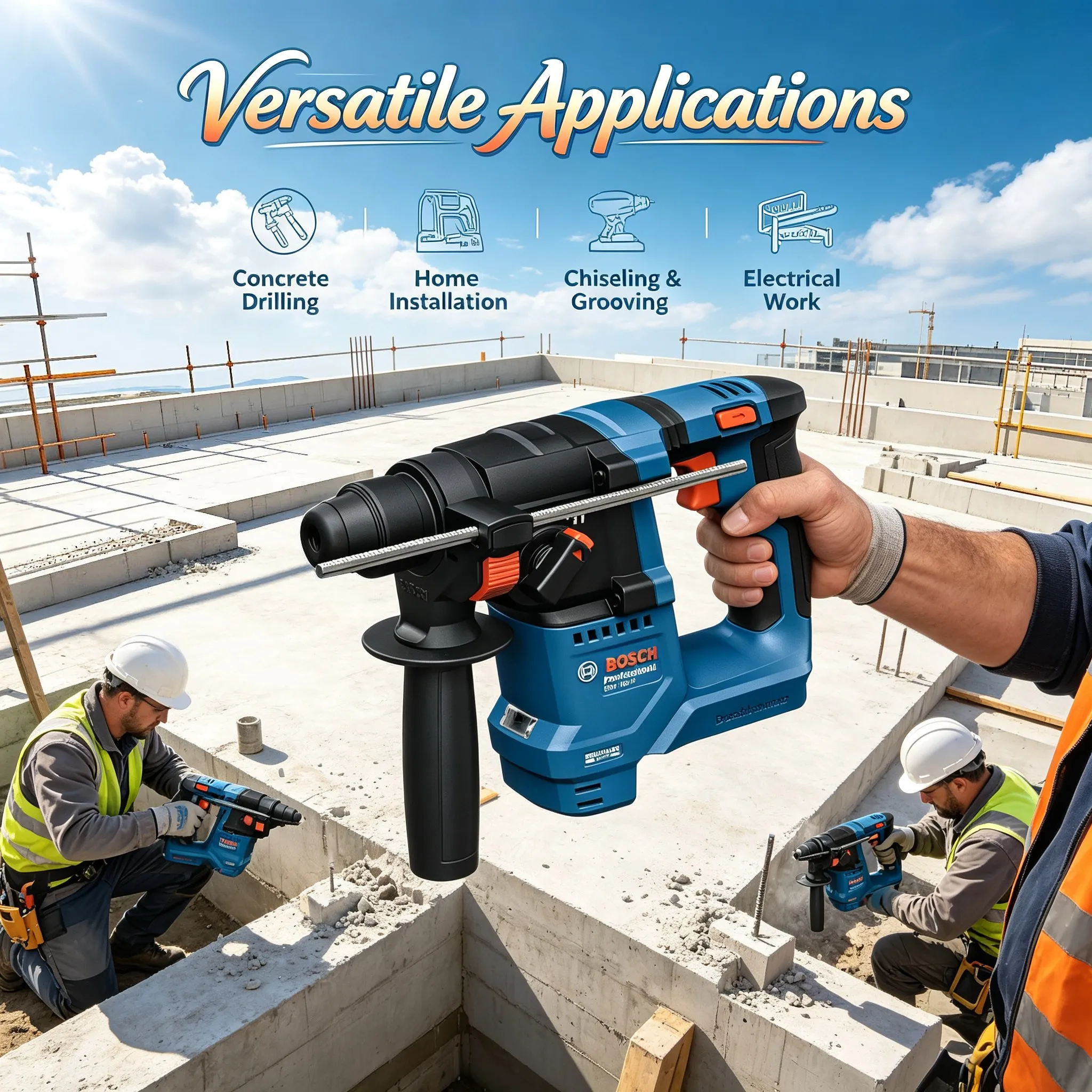 BOSCH GBH 18V-18 Cordless Rota - đánh giá và giá Power Tools Professional